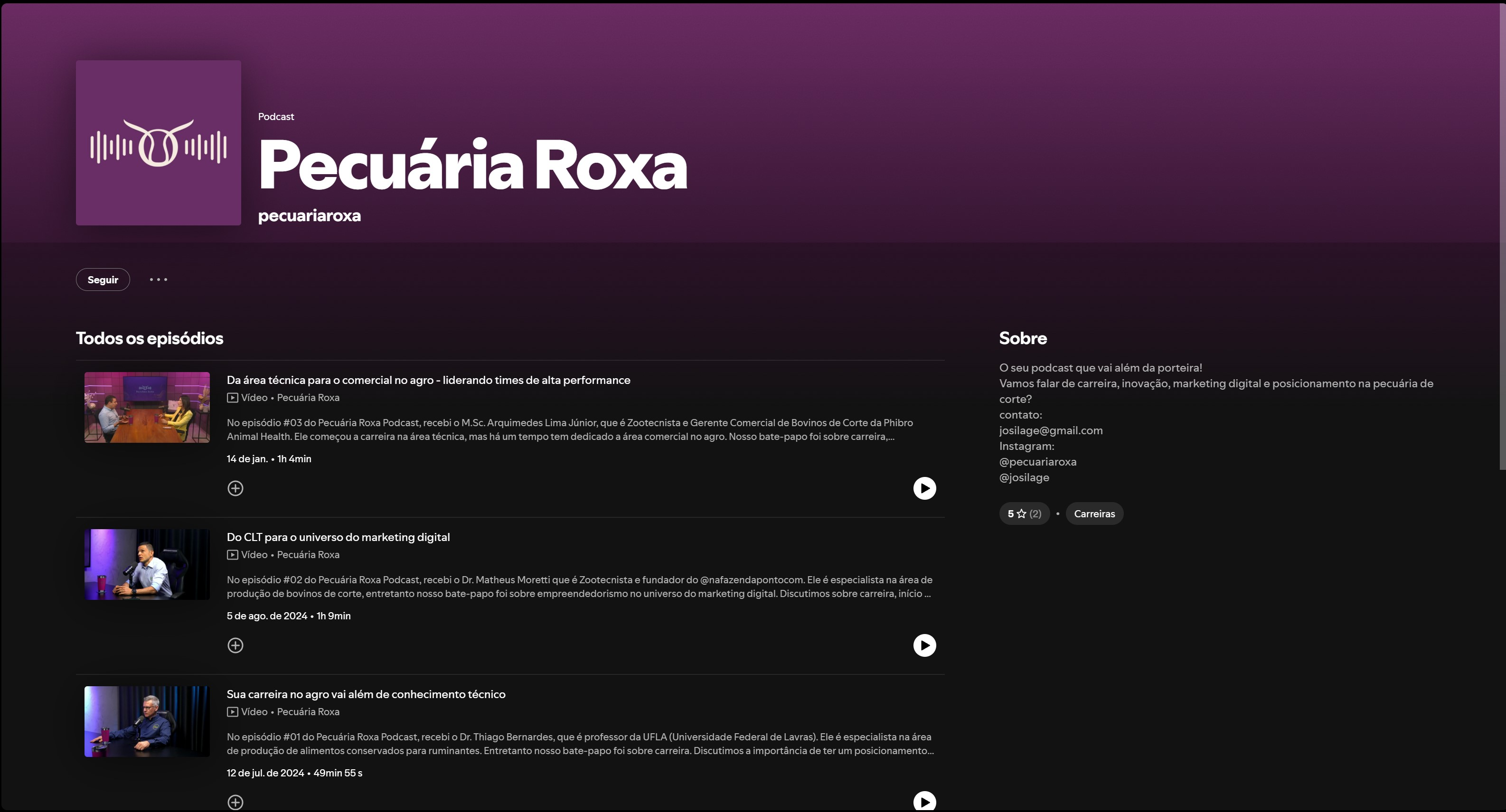 Logo Pecuária Roxa Podcast